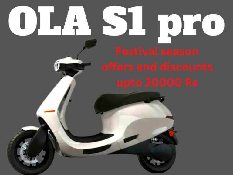 Read more about the article OLA Electric scooter S1 Pro has a discount in this festive season ,you won’t believe