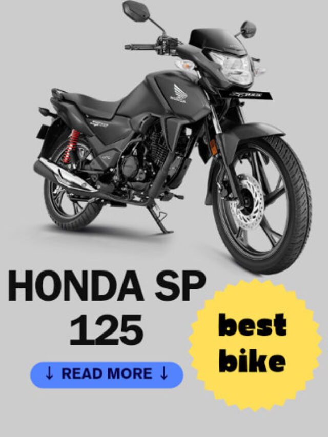 Honda SP 125 is one of the top most mileage giving bikes